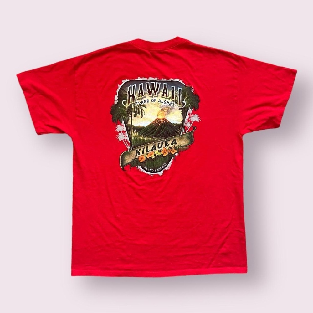 Hawaii Land of Aloha Kilaleu T-Shirt - Red
